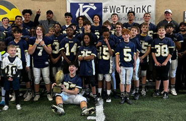 Kansas City Middle School Competitive Youth Tackle Football for players in the 8th Grade can join the Missouri Wolverines Youth Football Club in Kansas City Missouri