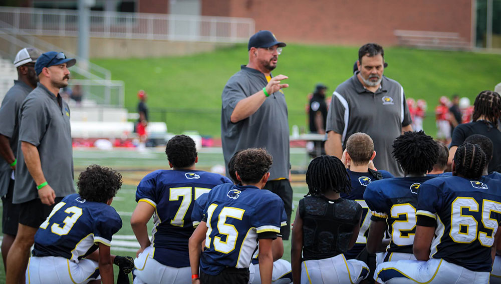 8th Grade Tackle Football for the Missouri Wolverines Youth Tackle and Flag Football Club in Kansas City Missouri
